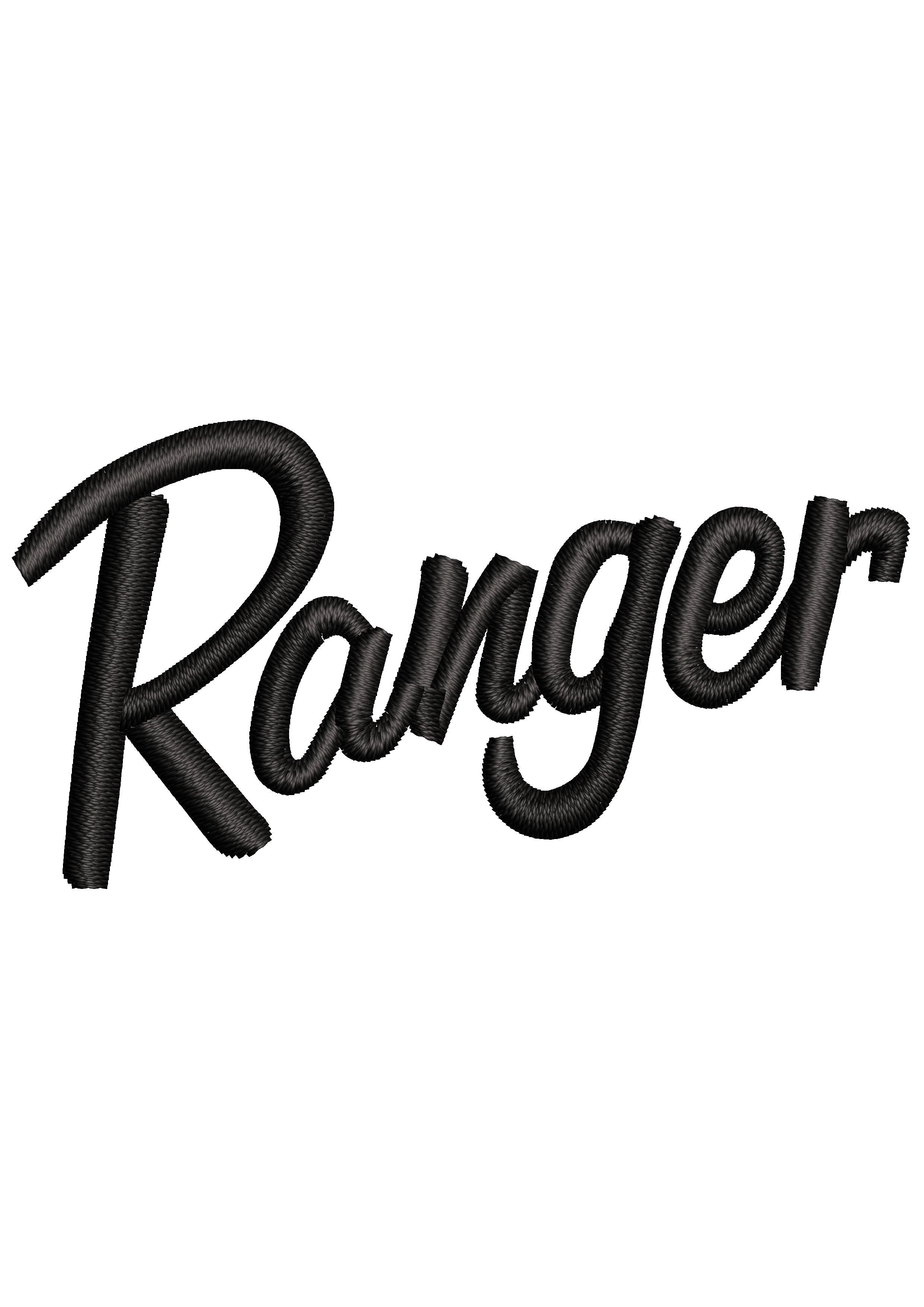 Ranger Embroidery Design