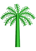 Dates Tree Embroidery Design