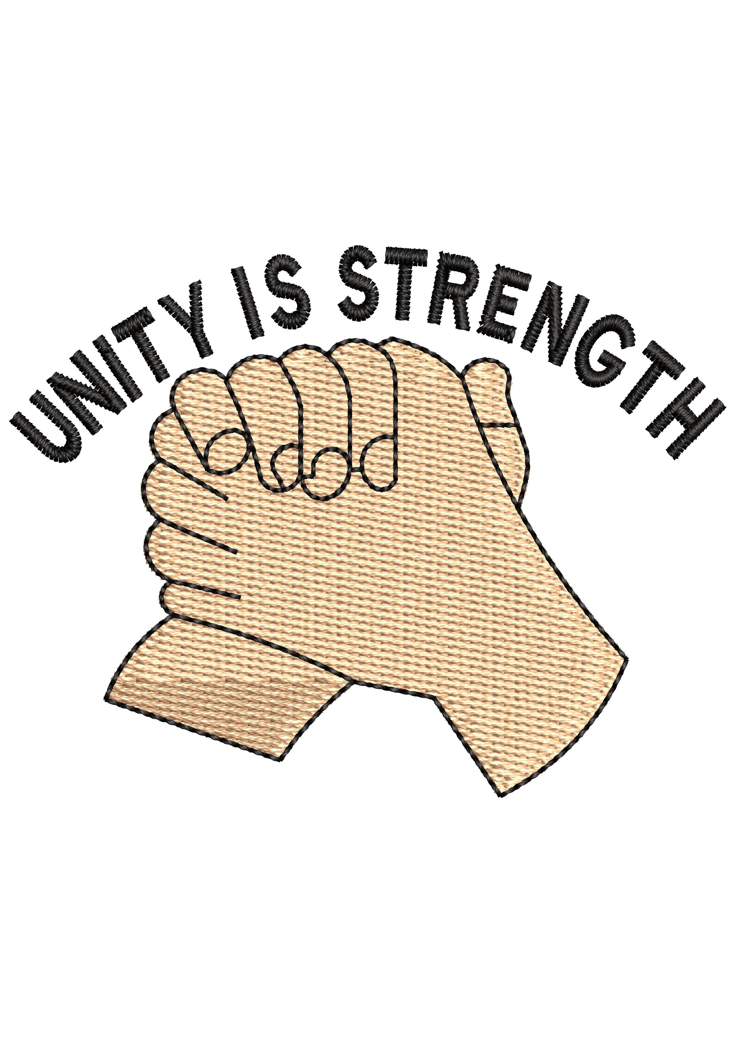 Unity Embroidery Design