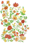 Flower Symmetry Embroidery Design