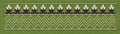 Floral Border Orange Embroidery Design