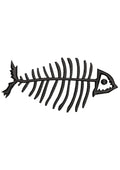 Fish Bone Embroidery Design