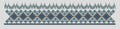 Geometric Argyle Diamond with Sawtooth Fringe Embroidery Design