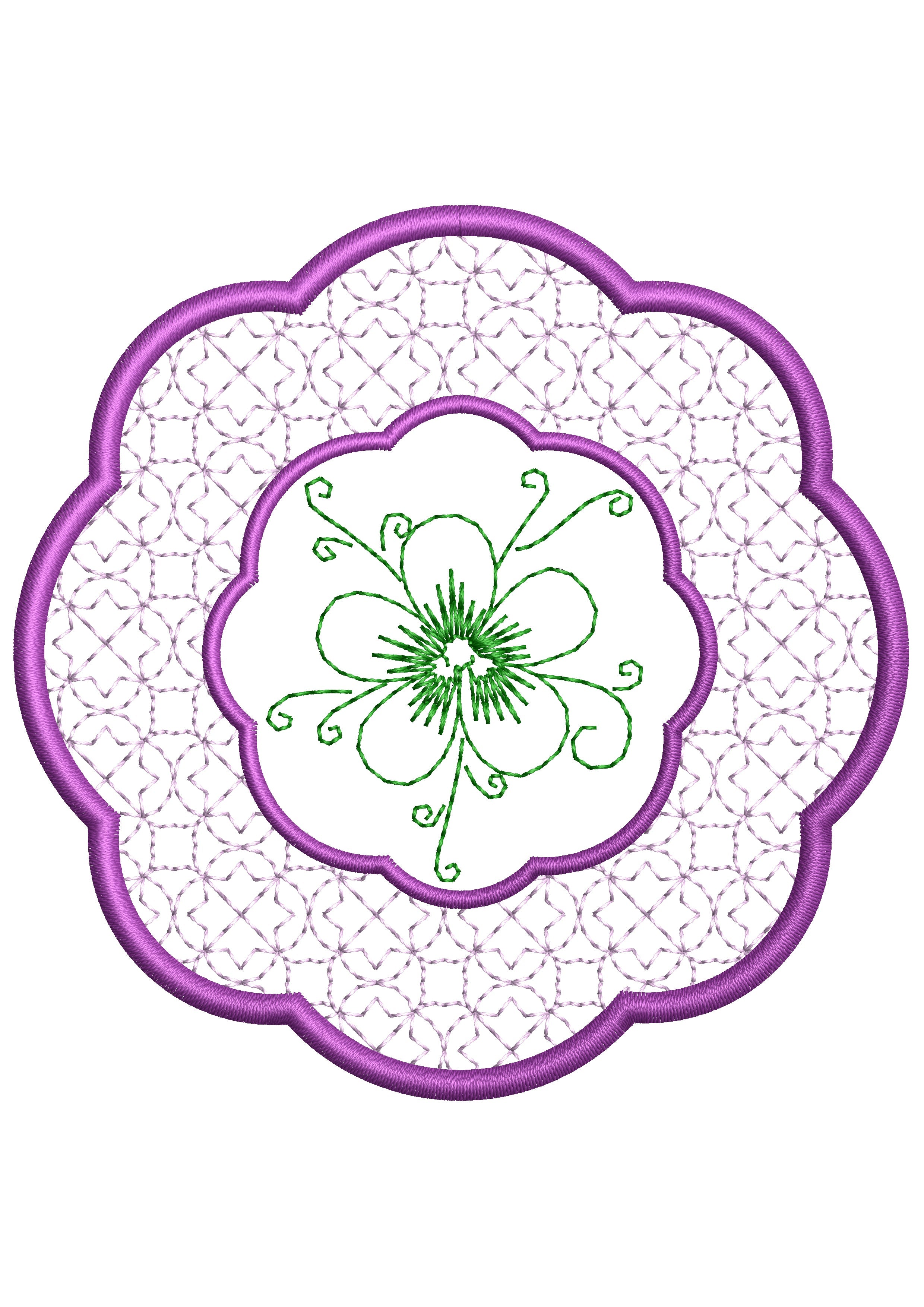 Lace Embroidery Design