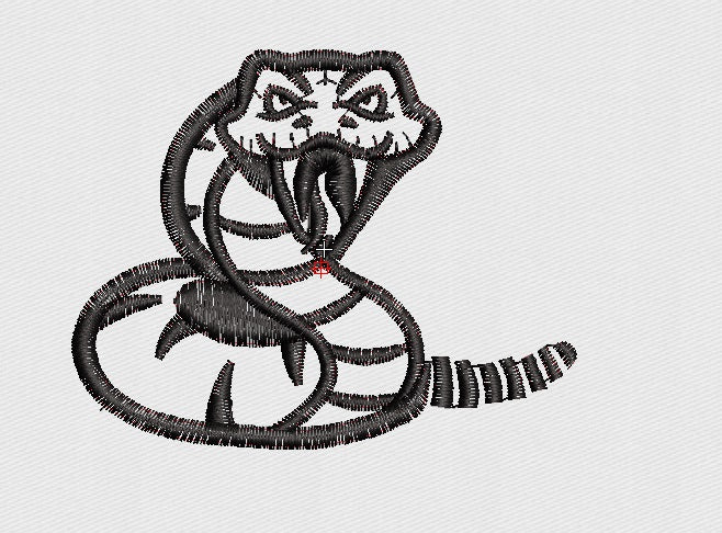 Snake Embroidery Design