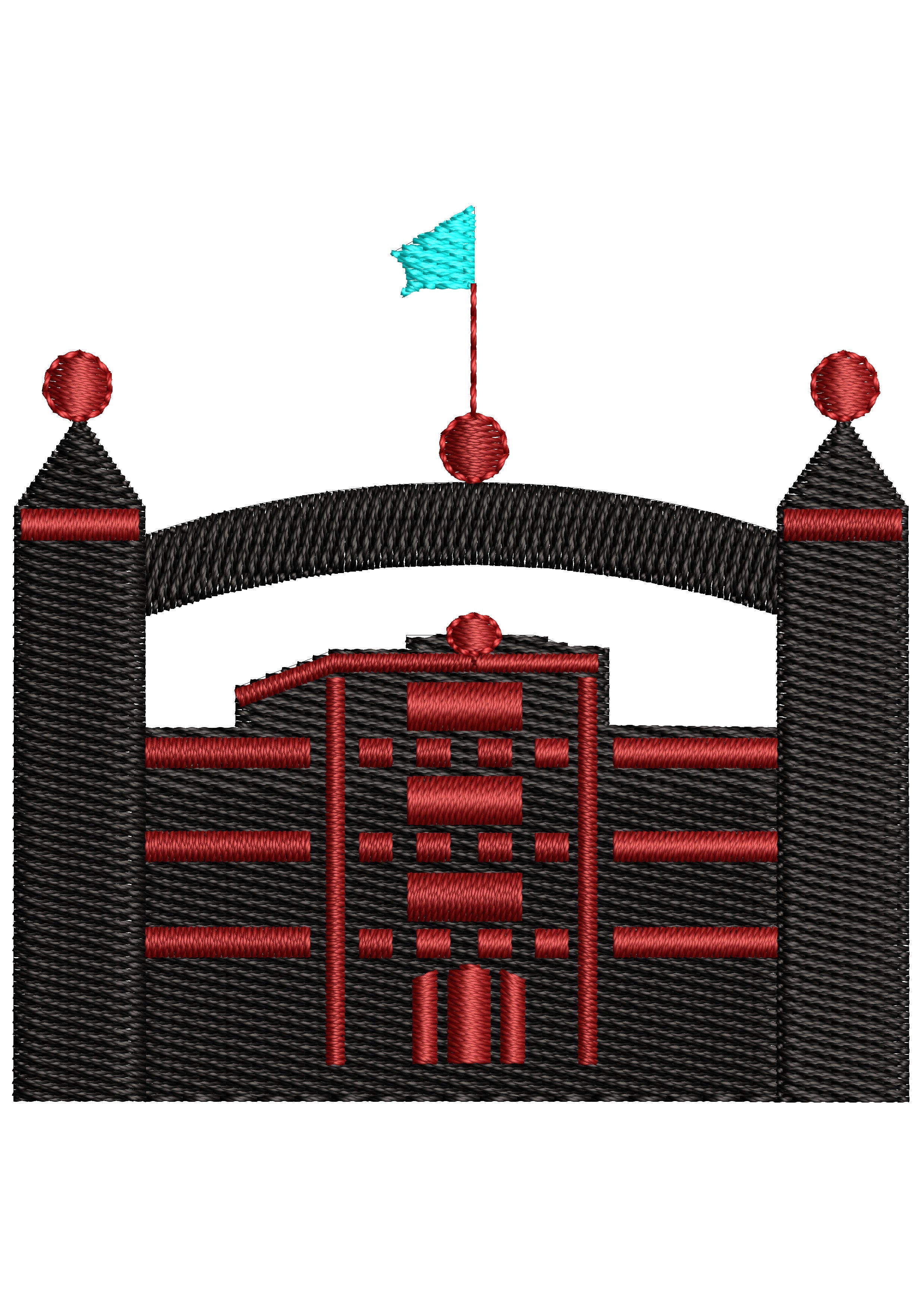 Fort of Worrior Embroidery Design