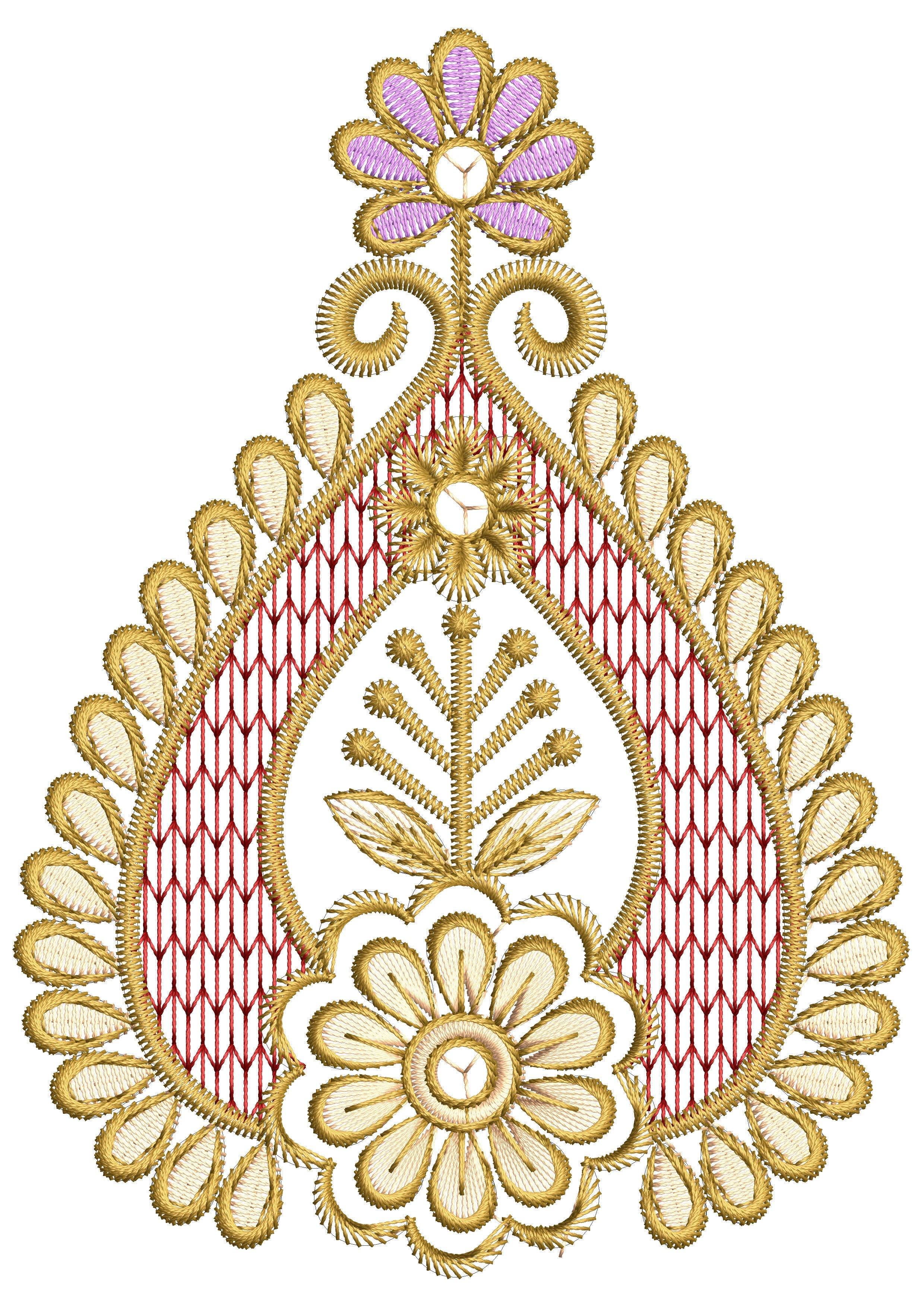 Motive Art Embroidery Design