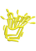 French Fries Embroidery Design