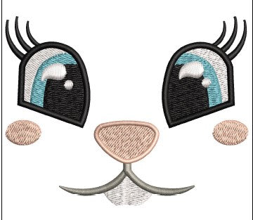 Cat Eyes Embroidery Design