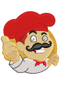 Chef Embroidery Design