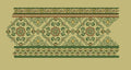 Stepped Diamond Rosette Panel Embroidery Design