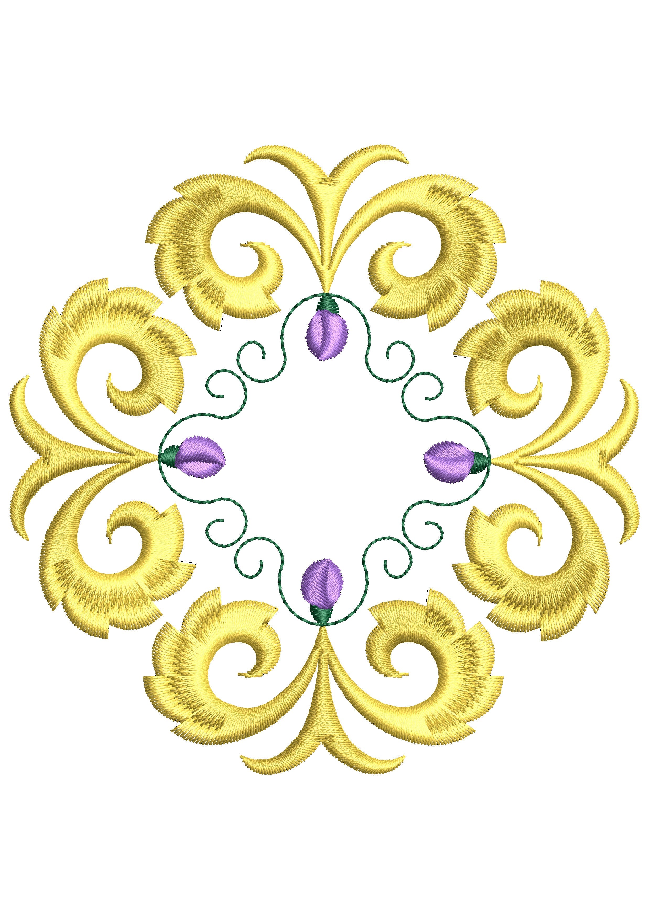 Mirror Merge Embroidery Design
