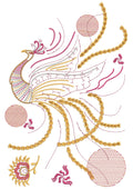 Sequin Peacock Embroidery Design
