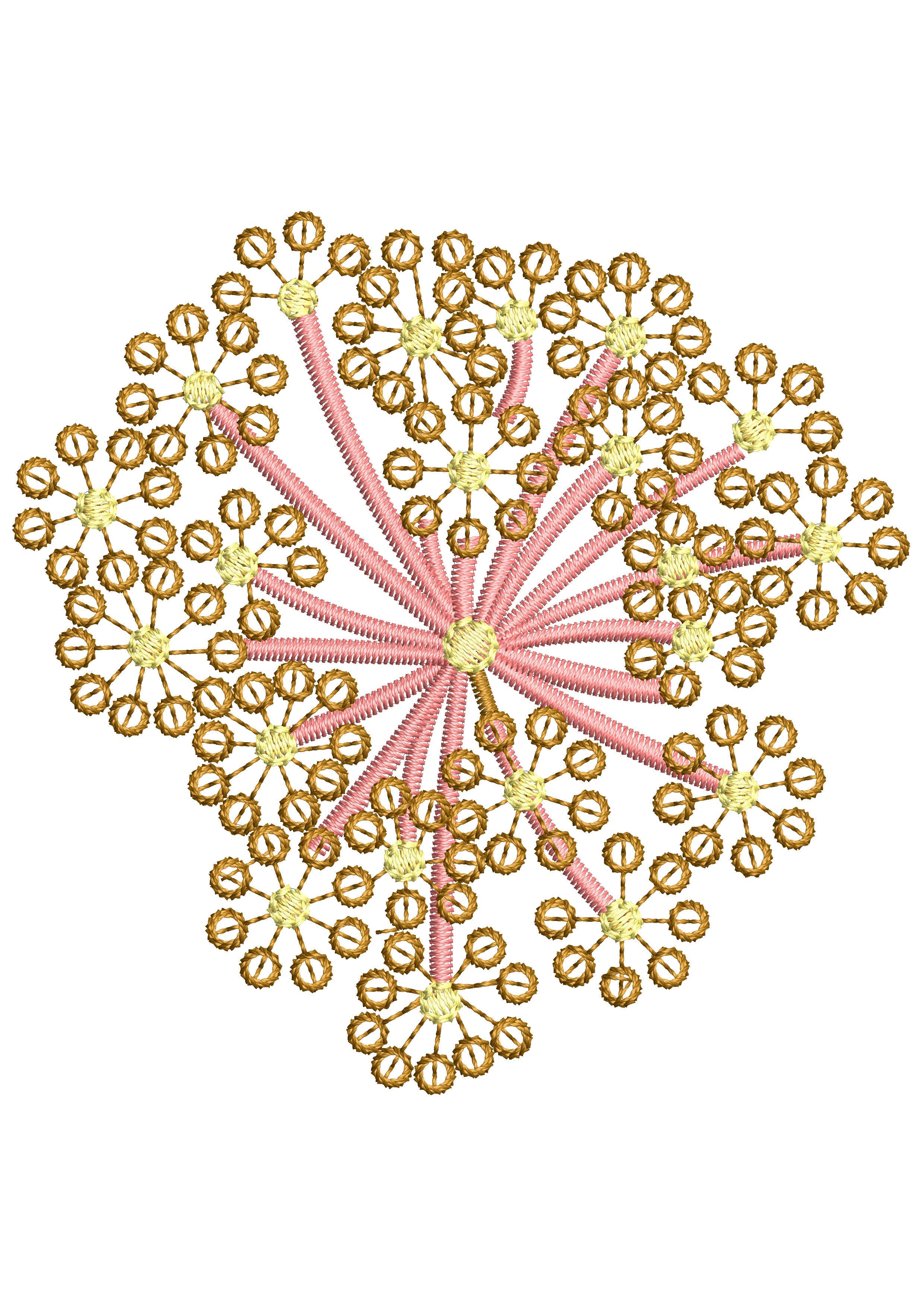 Tiny Sequins Embroidery Design