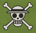 Skull Emblem White & Black Embroidery Design