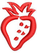 Strawberry Embroidery Design