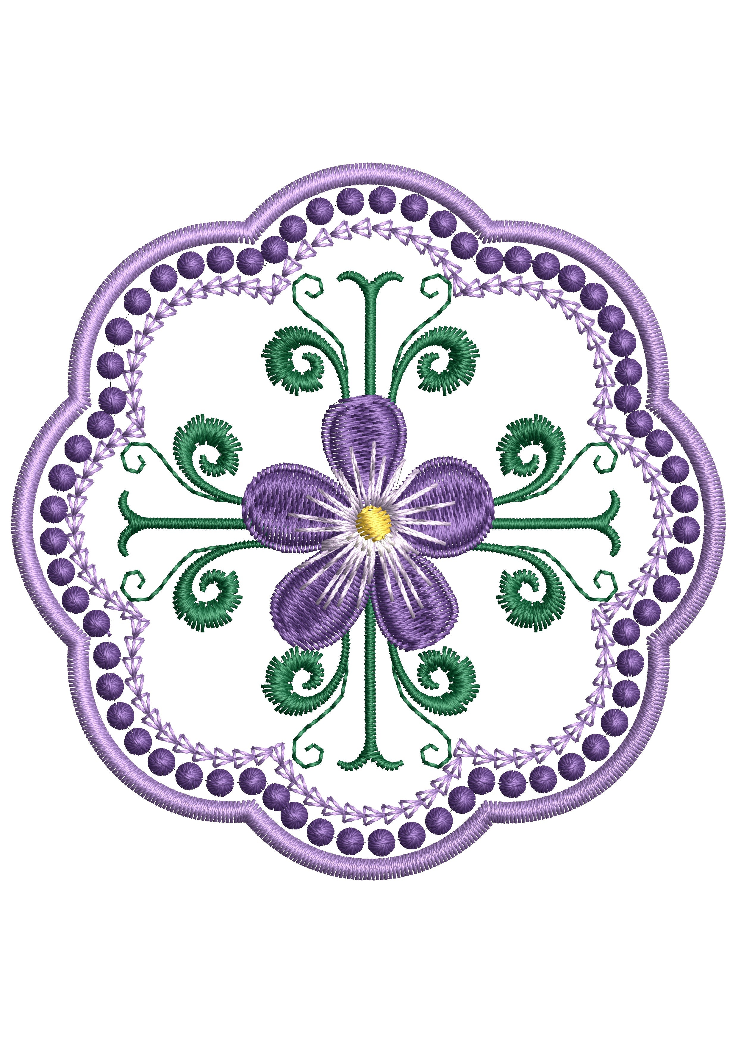 Lace Embroidery Design