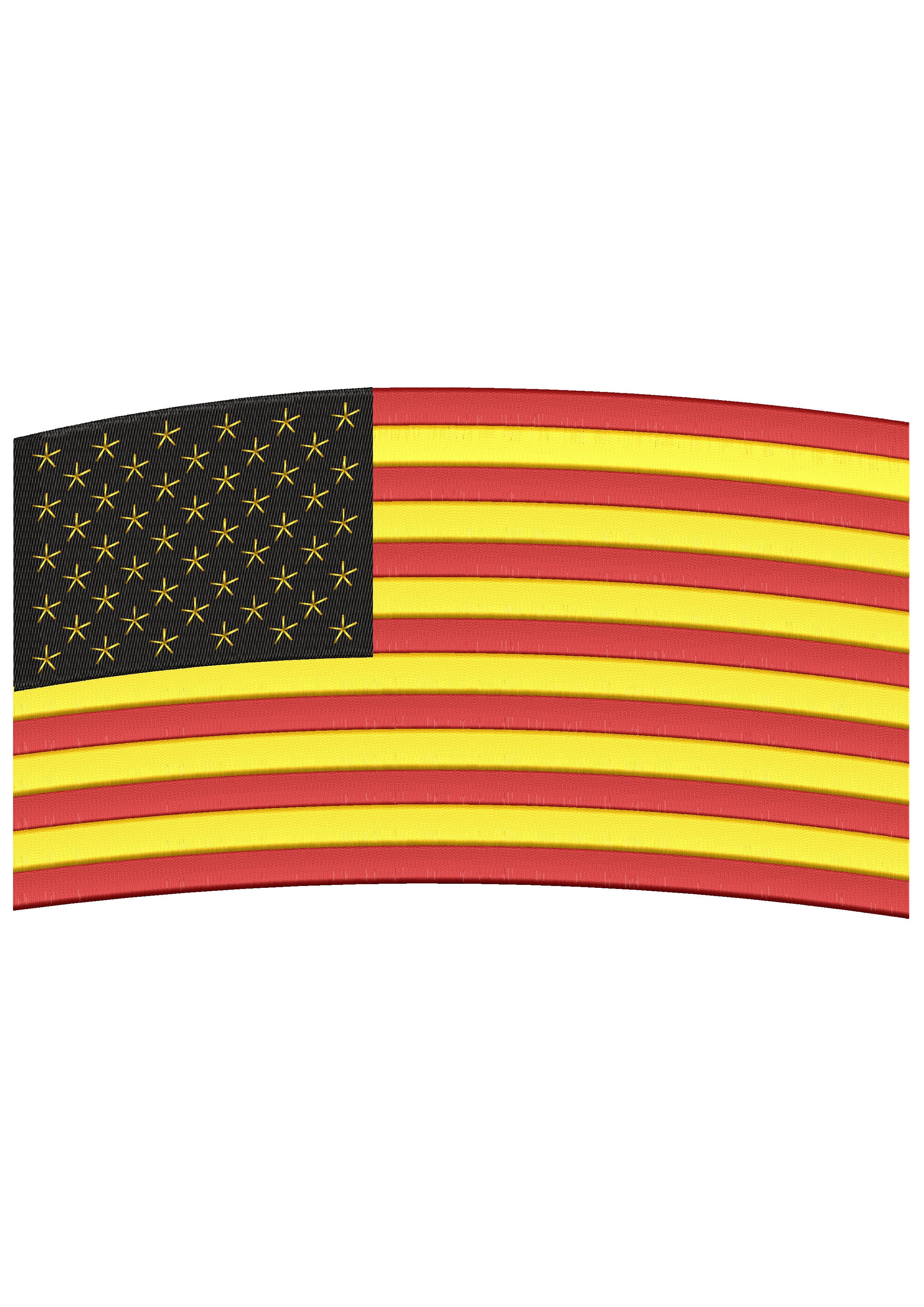Flag Of Country Embroidery Design