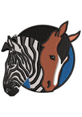 Zebra Horse Embroidery Design
