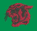 Tiger Motif Animal Head Embroidery Design