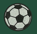 Stylized Football Embroidery Design