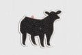 Cow Embroidery Design
