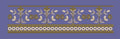 Ornate Floral Mughal Border Embroidery Design