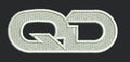 Stylized QD Lettering Embroidery Design
