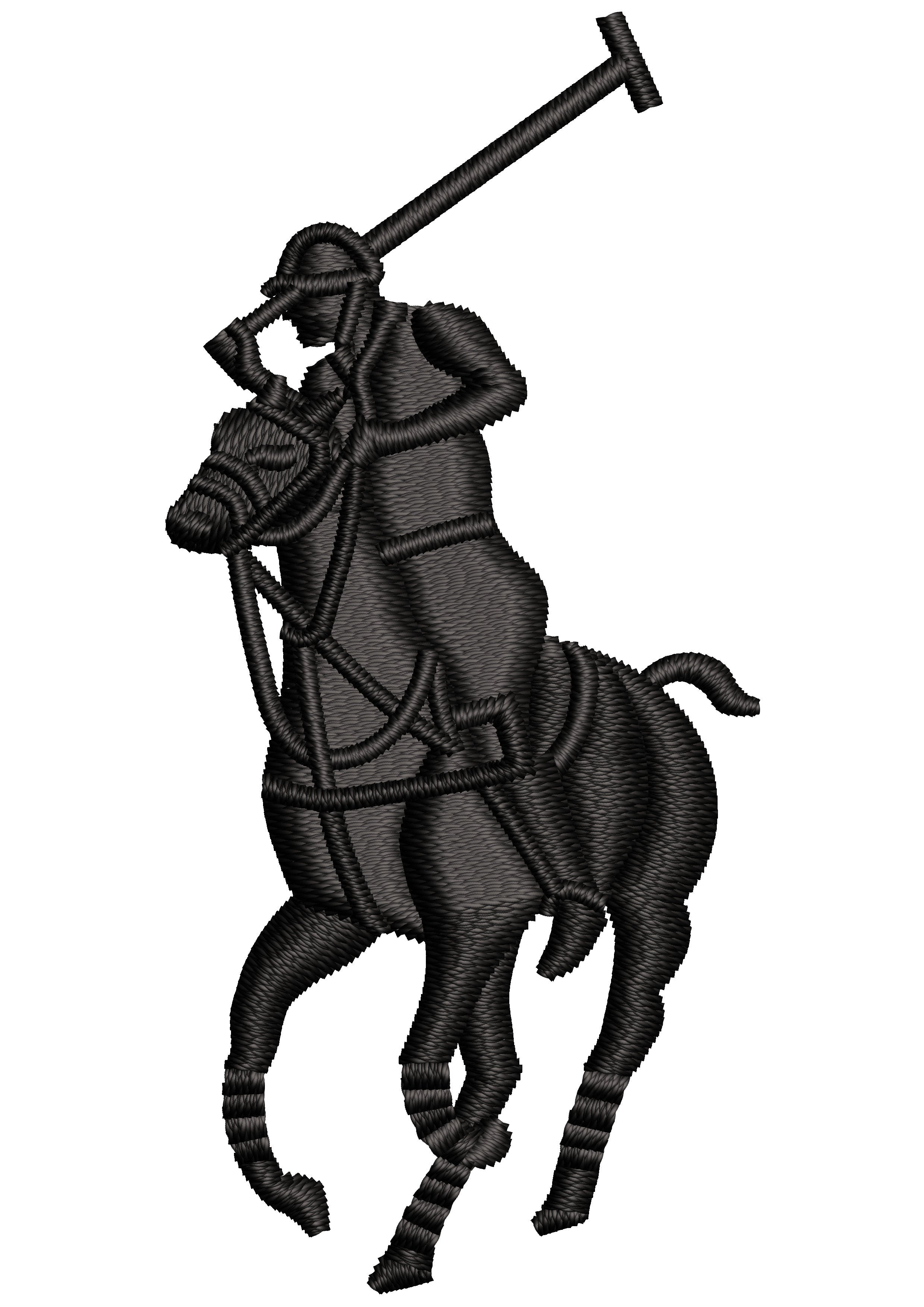 Player Of Rider Embroidery Design