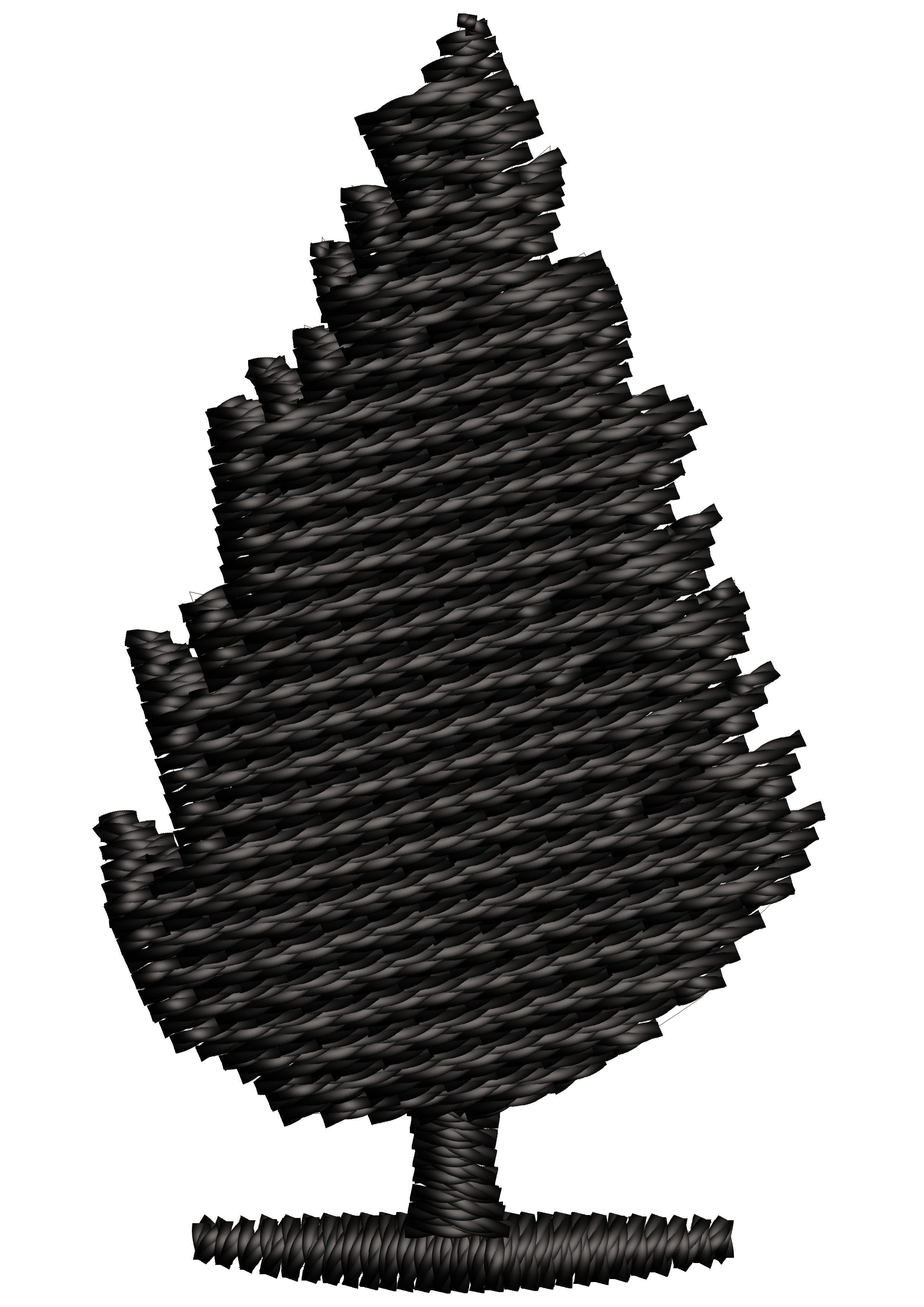 Chrimiss Tree Embroidery Design