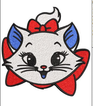 Cat Embroidery Design