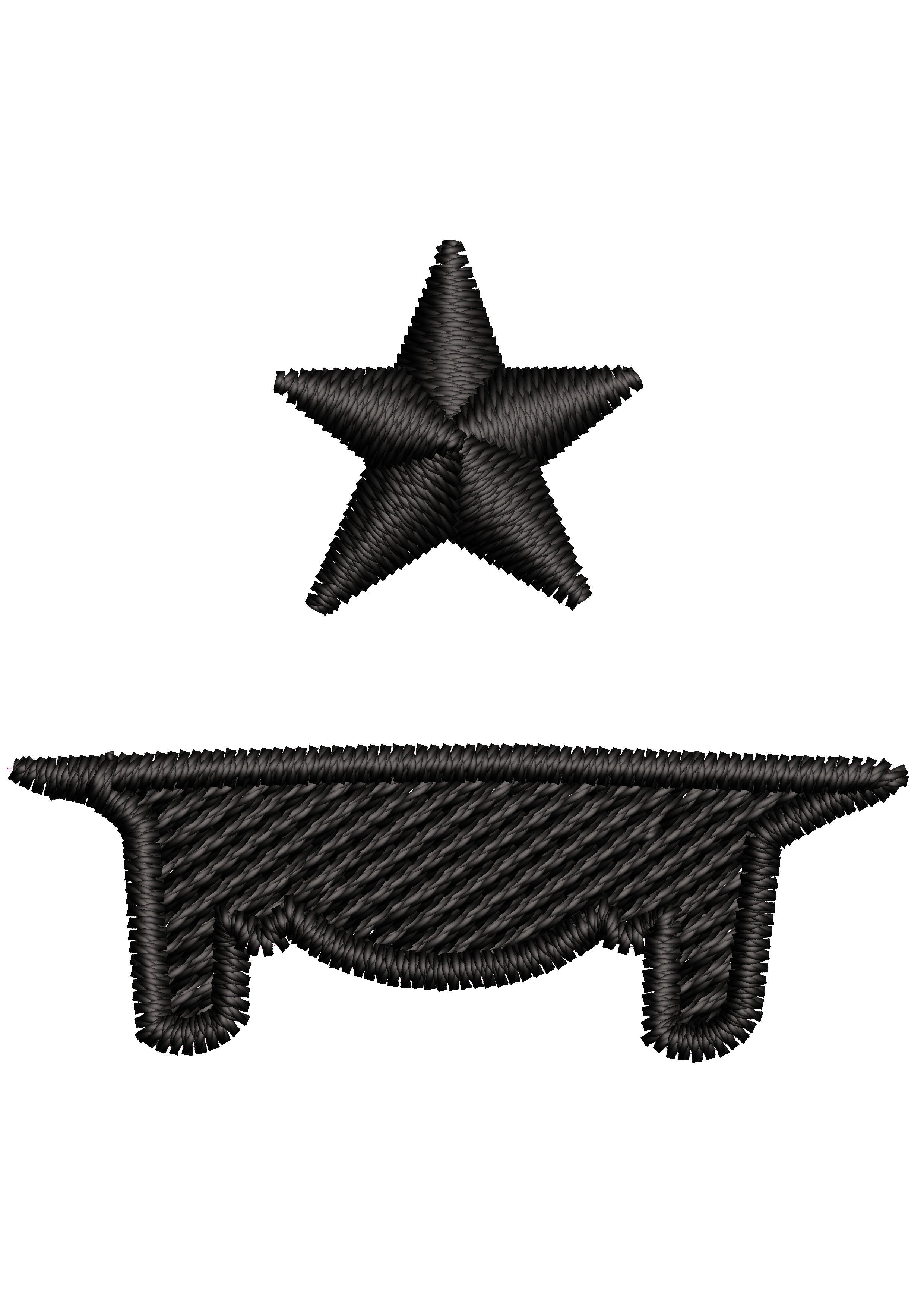 Table Star Embroidery Design