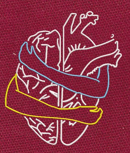 Anatomical Harmony Lineart Embroidery Design