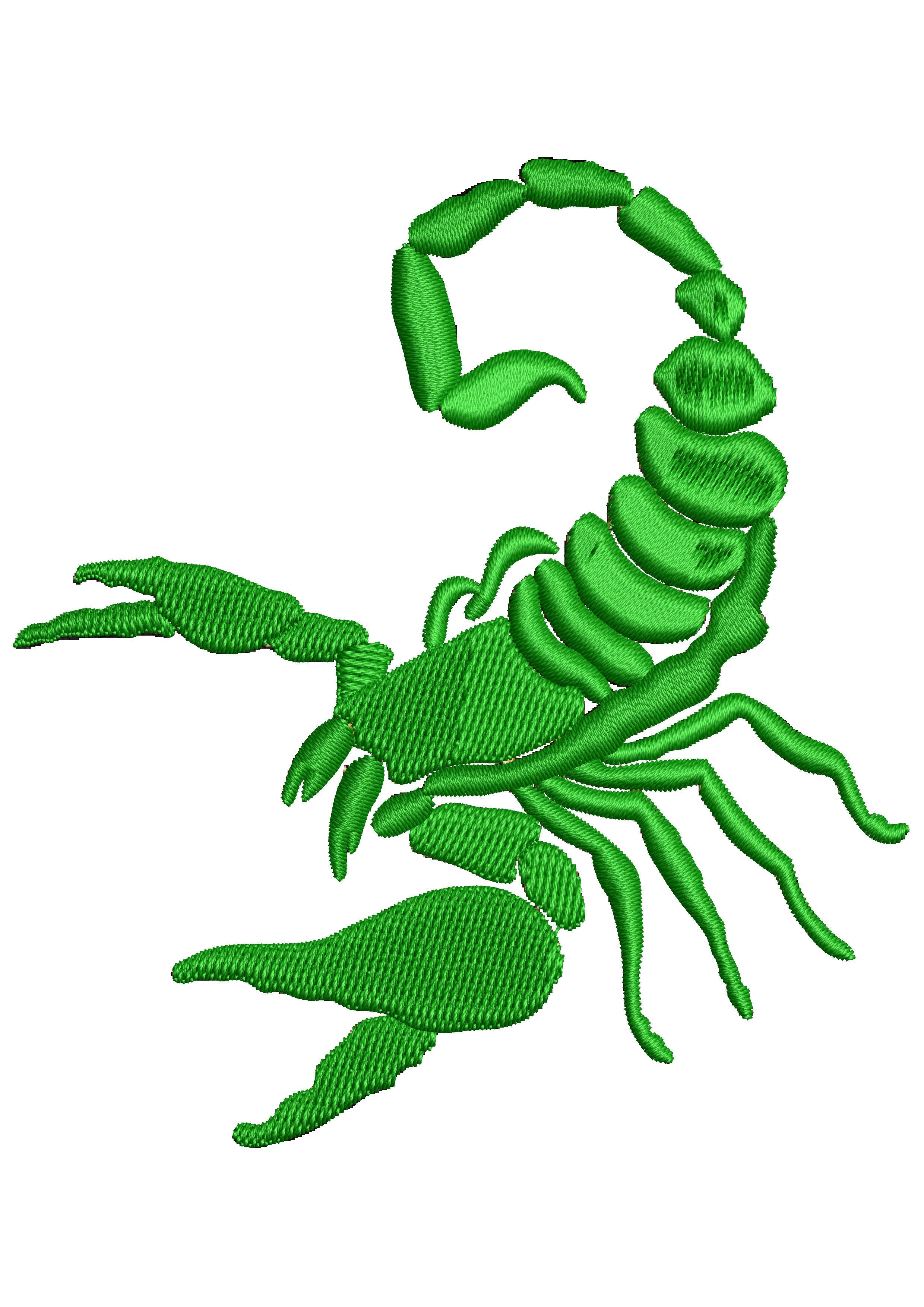 Scorpion Embroidery Design