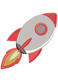Rocket Embroidery Design