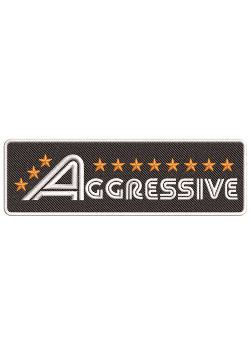 Aggressive Hat Patch Embroidery Design
