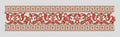 Ornate Scroll and Dot Border Embroidery Design