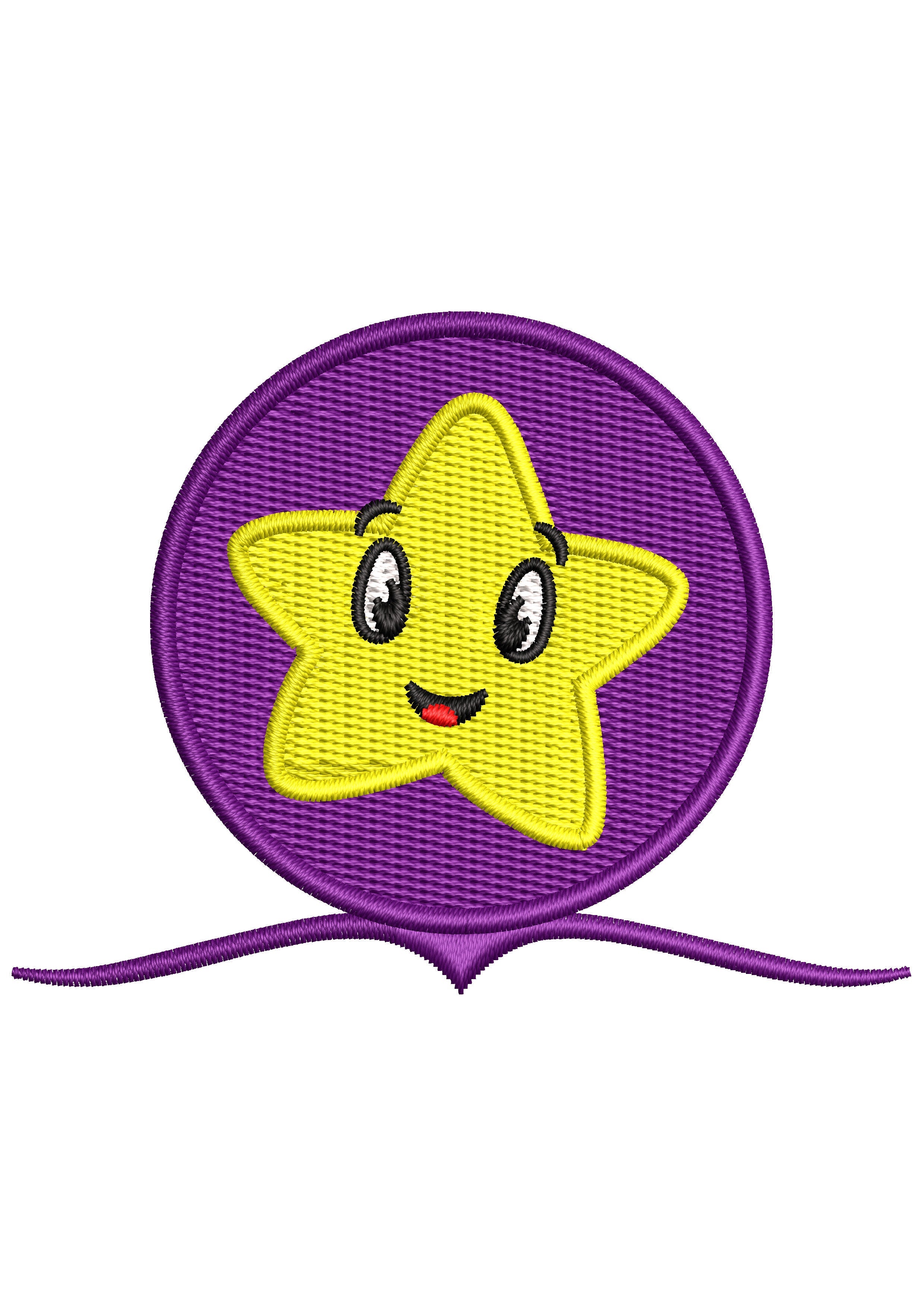 Pre Star Embroidery Design