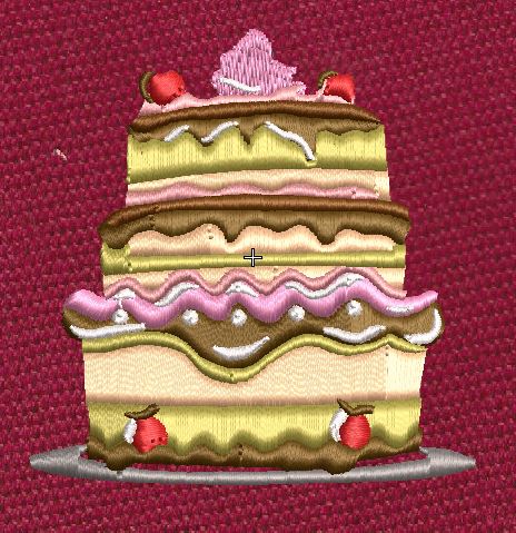 Sweet Treat Pink & Brown Embroidery Design