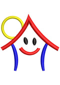 Hut Happy Embroidery Design