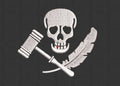 Skull Embroidery Design