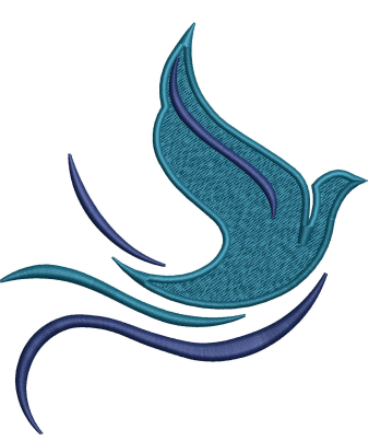 Blue Bird Embroidery Design