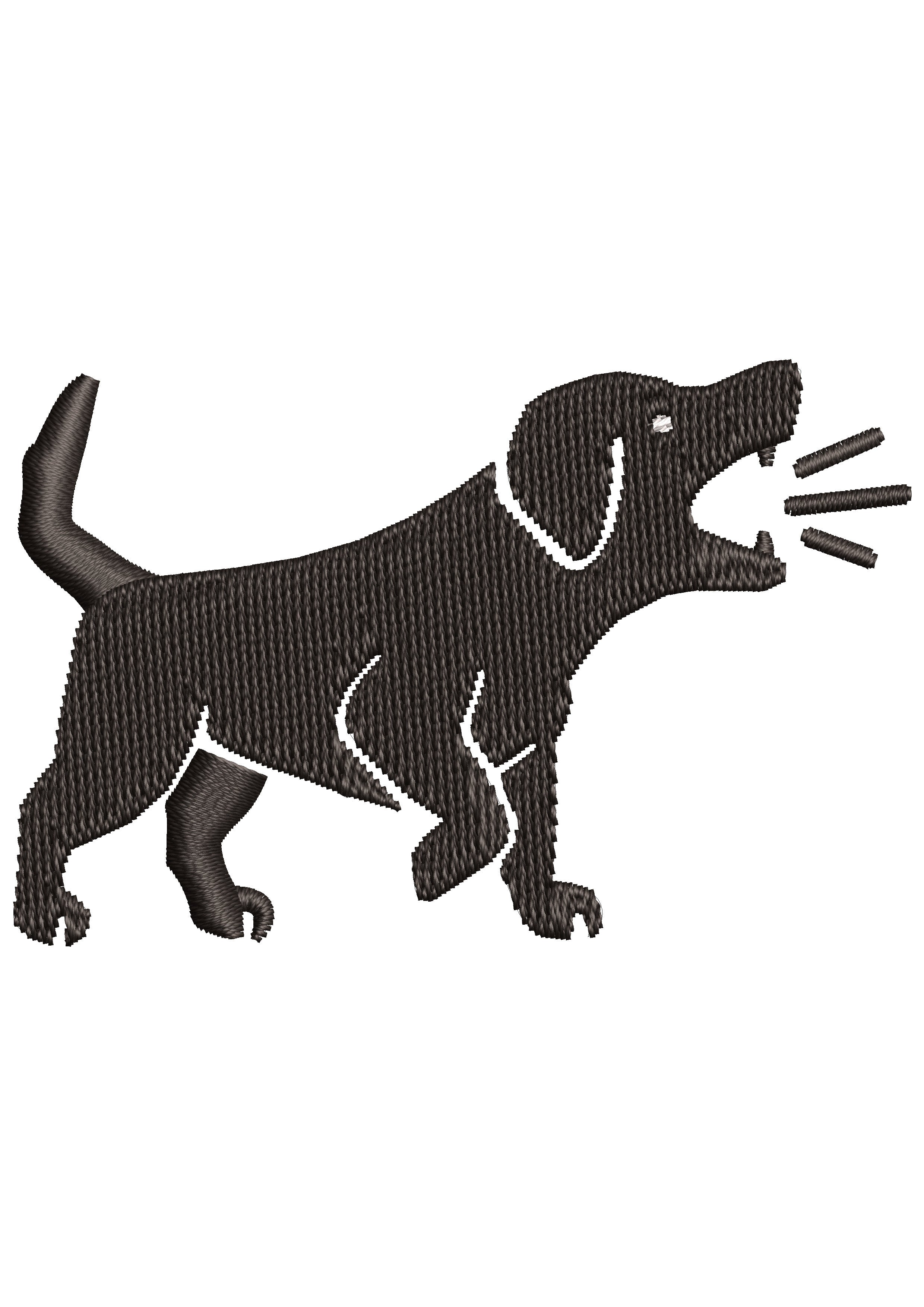 Dog Bhonk Embroidery Design