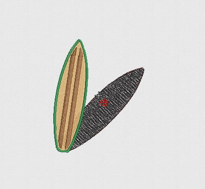 Surfboard Embroidery Design