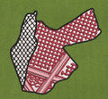 Jordan Map White And Red Embroidery Design