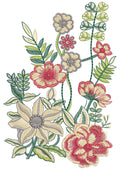 Bold Flower Embroidery Design