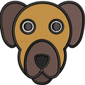 Dog Face Embroidery Design