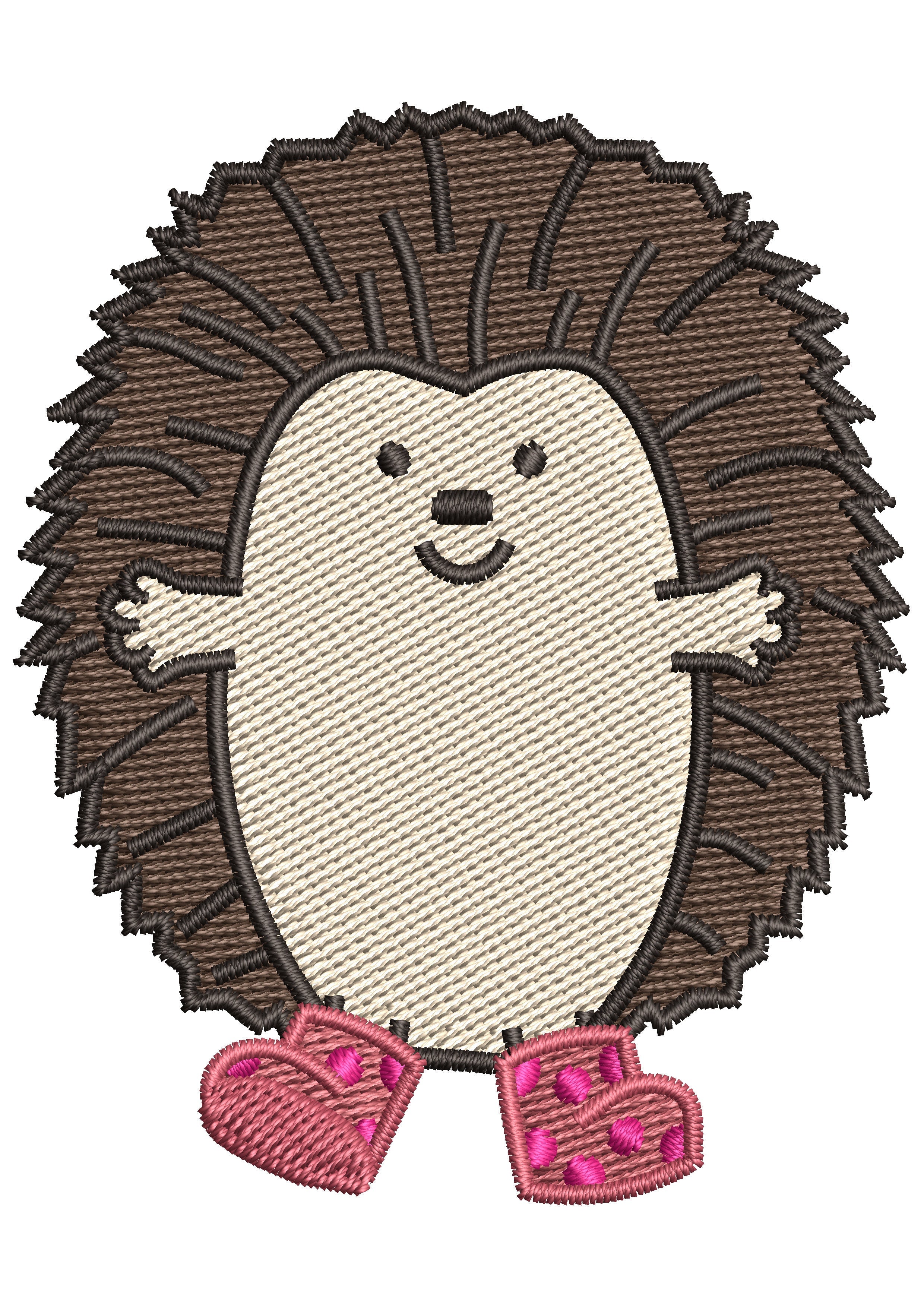 Wild Mouse Embroidery Design