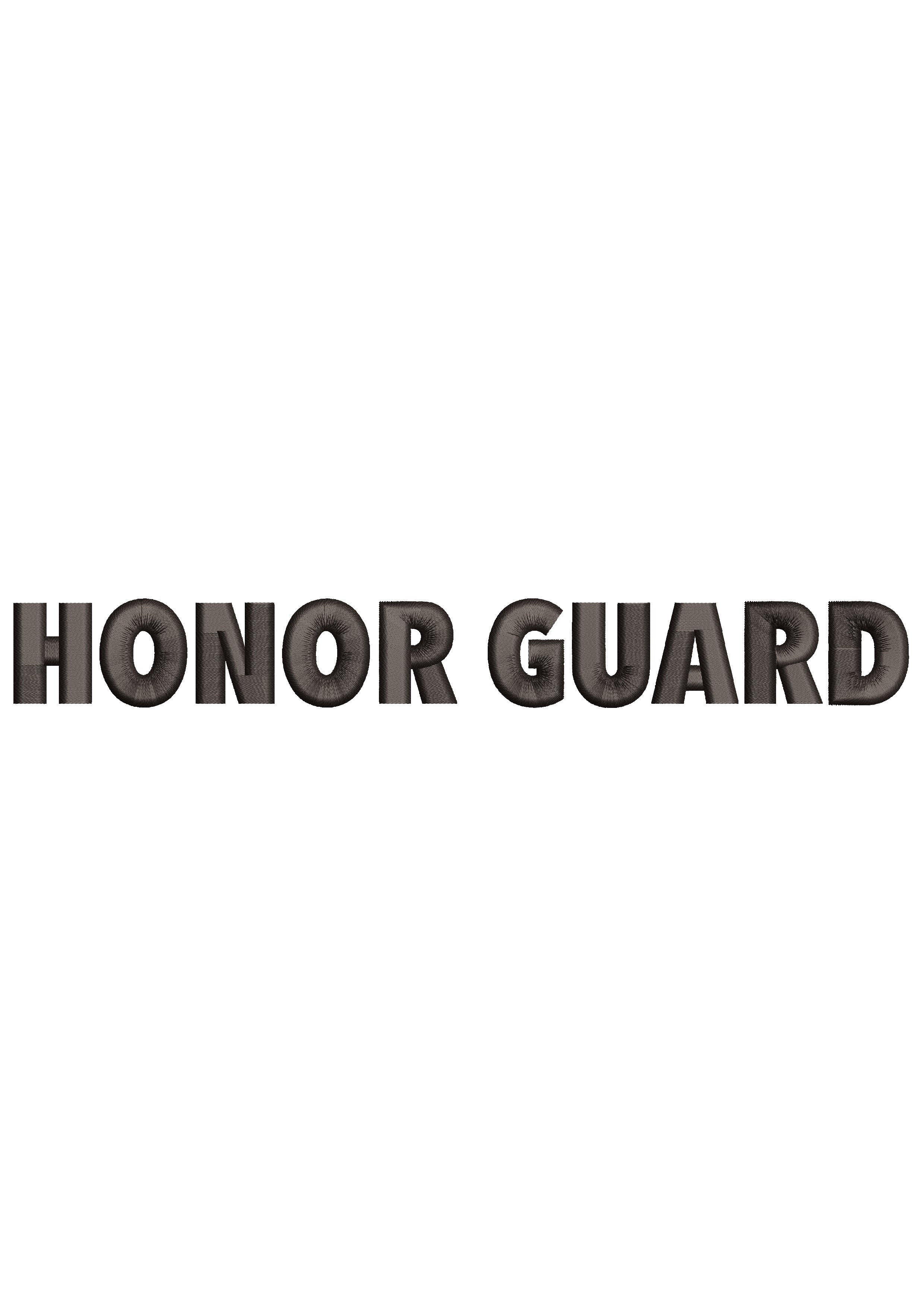 Honor Guard Embroidery Design