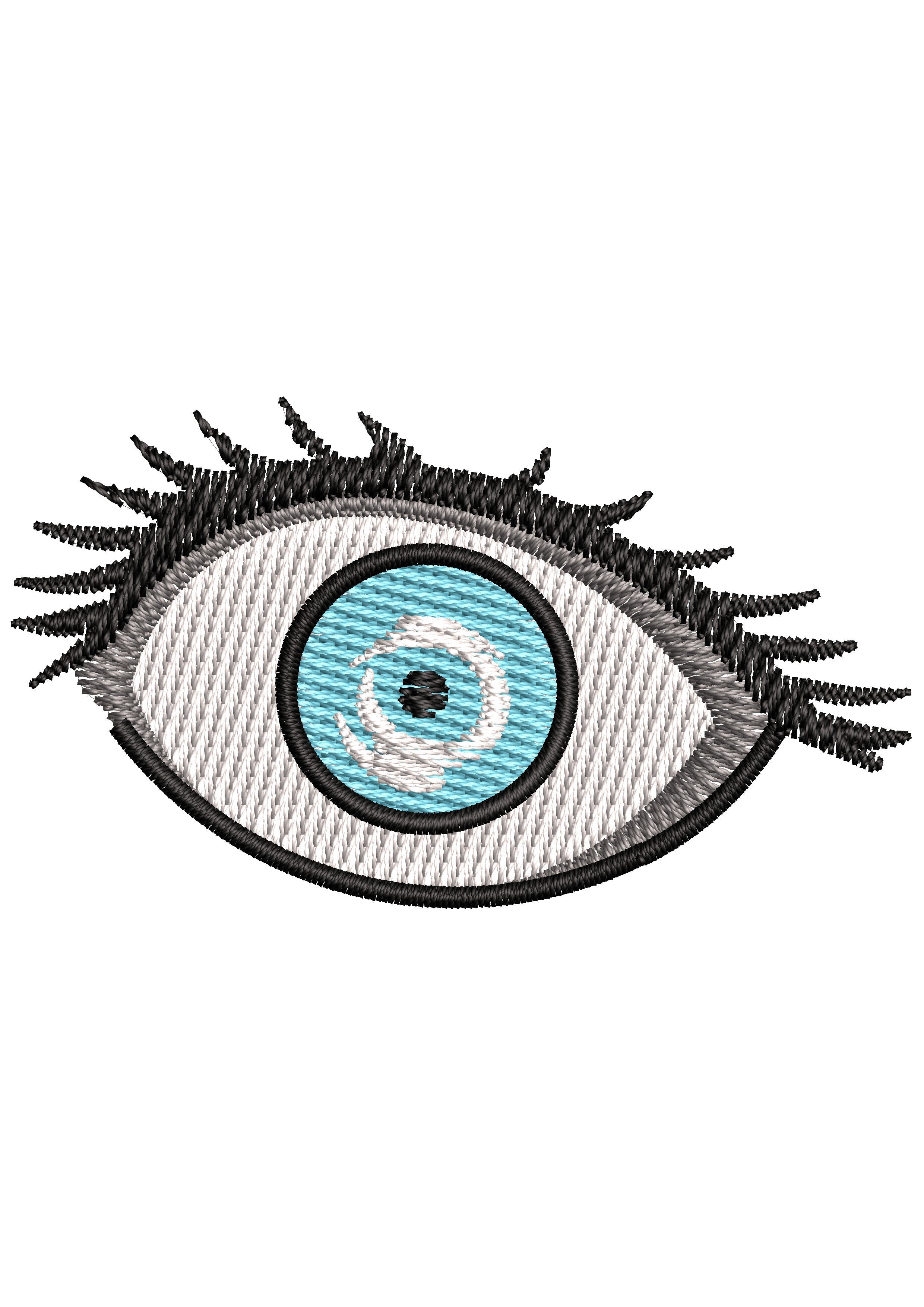 Signal Eye Embroidery Design